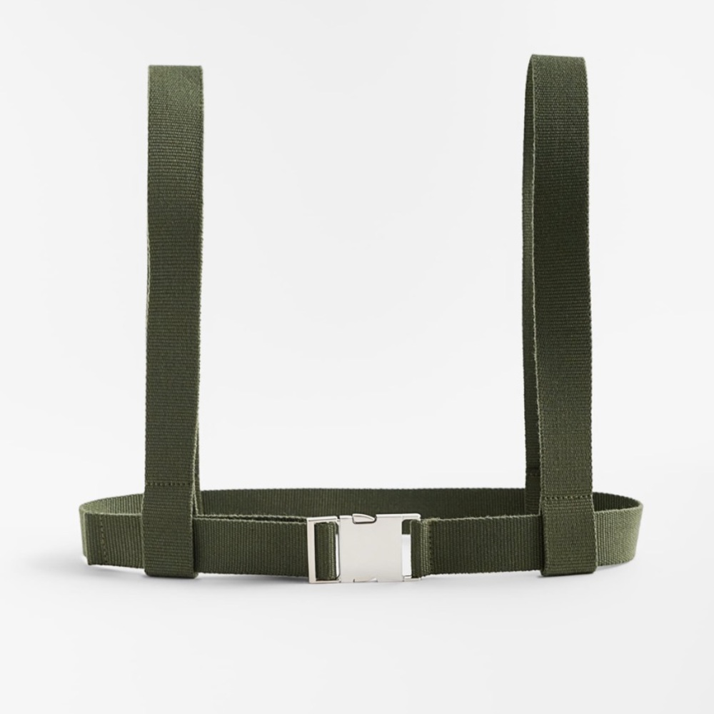 Zara Green Harness Buckle Belt - Picture 3 of 8
